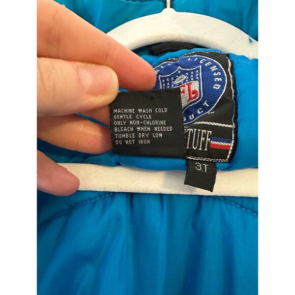 Vintage NFL Carolina Panthers Toddler Insulated Hooded Coat Full Zip Size 3T - Picture 7 of 9